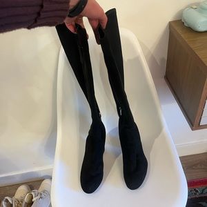 Circus by Sam Edelman suede knee high boots black